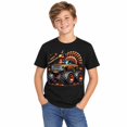 thumbnail image 1 of Boys' Thanksgiving Monster Truck Turkey Fall T-Shirt, 100% Cotton, 1 of 6