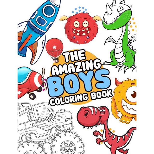 Boys The Amazing boys coloring book, Book 1, (Paperback)