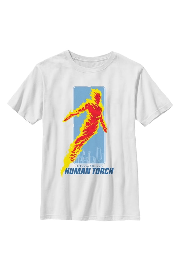 Boys The Fantastic Four: First Steps Human Torch Johnny T Shirt