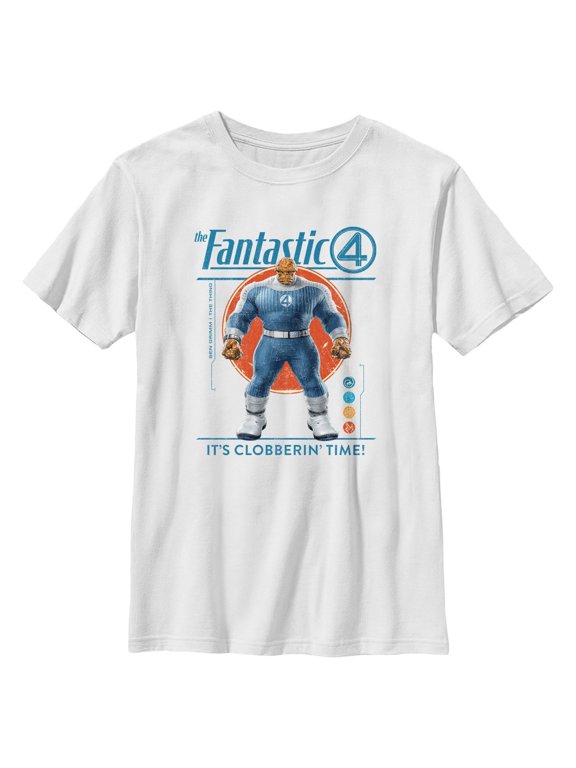 Boys The Fantastic Four: First Steps The Thing Clobbering Time T Shirt