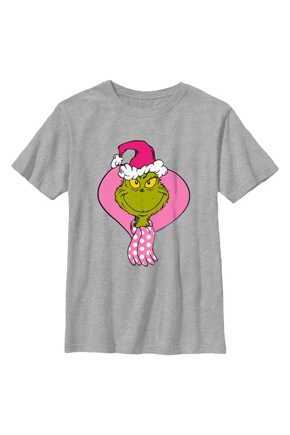 Boys The Grinch Pink Christmas Mean One T Shirt