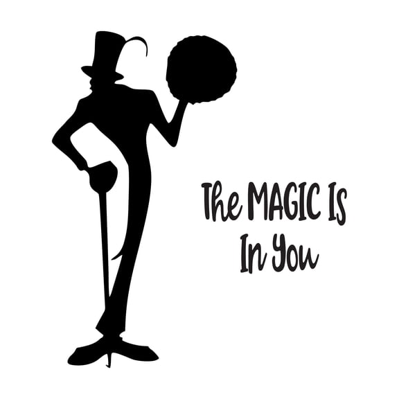 Boys The MAGIC is in you Cute Quotes & Sayings Wall Decal Decoration Wall Sticker Art Design Decal for Kids Bedroom Lasts Years and Easily Removable - Size: 27 In(W) x 30 In(H)