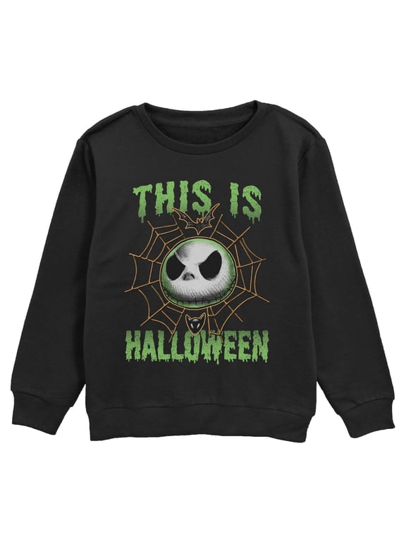 Boys The Nightmare Before Christmas This Is Halloween Jack Face Sweatshirt