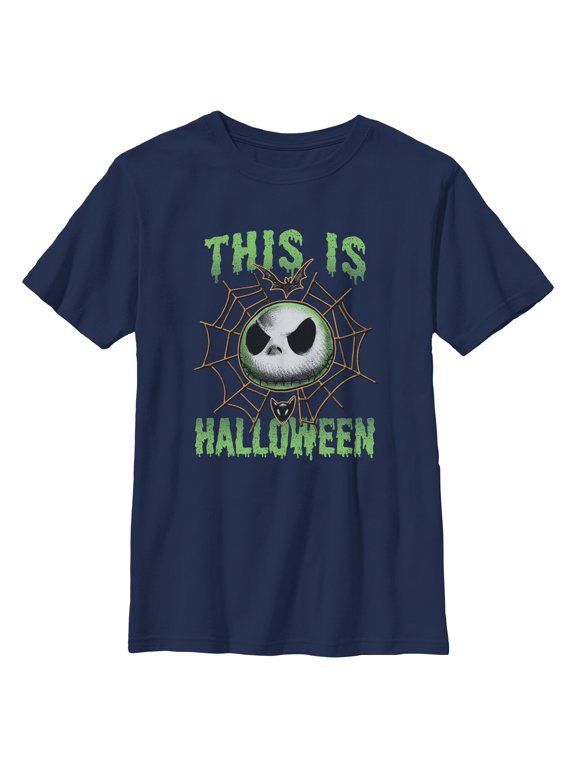 Boys The Nightmare Before Christmas This Is Halloween Jack Face T Shirt