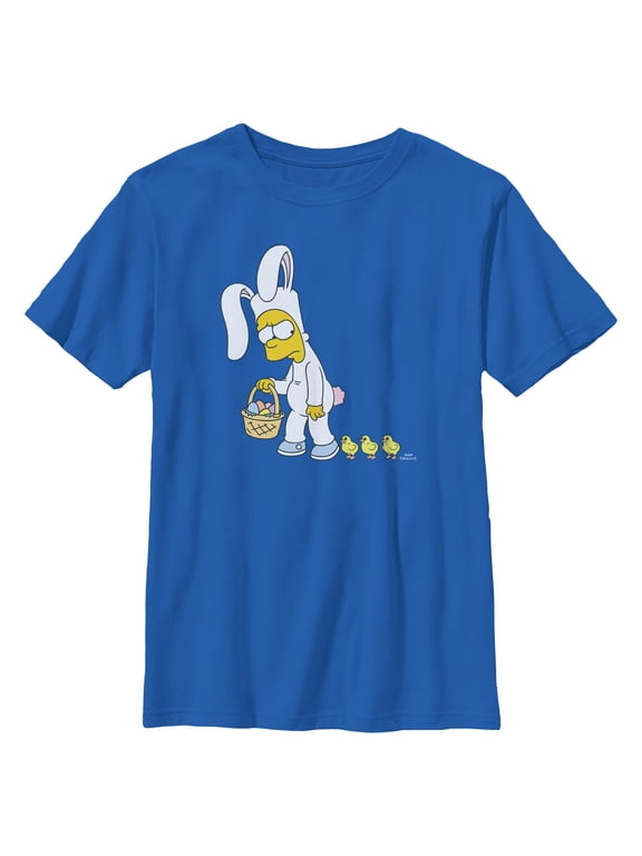 Boys The Simpsons Bunny Bart Ducklings T Shirt