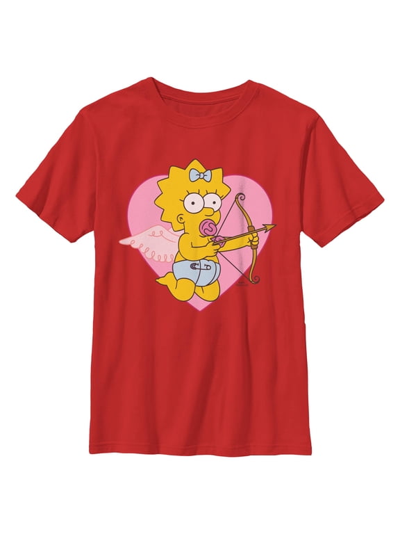 Boys The Simpsons Cute Cupid Maggie T Shirt