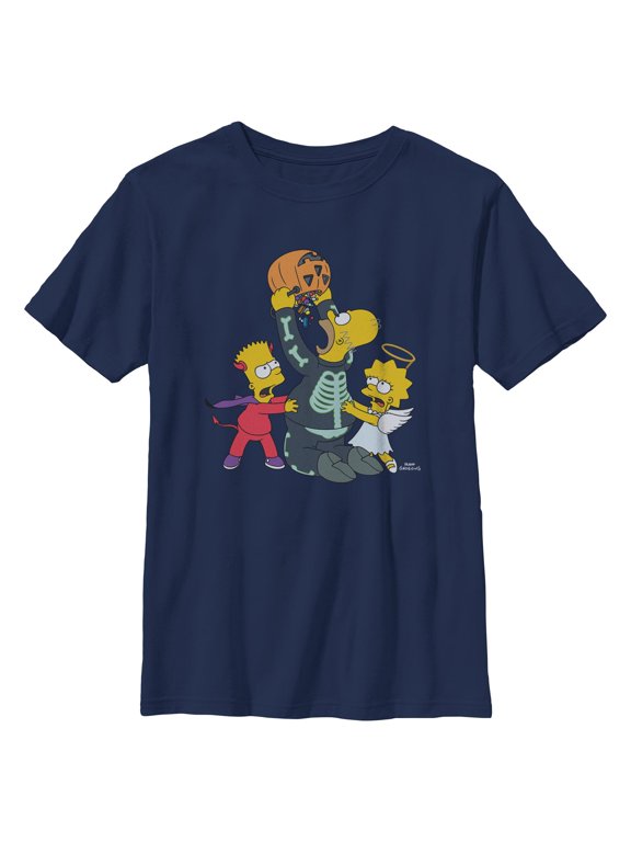 Boys The Simpsons Halloween Greedy Homer T Shirt