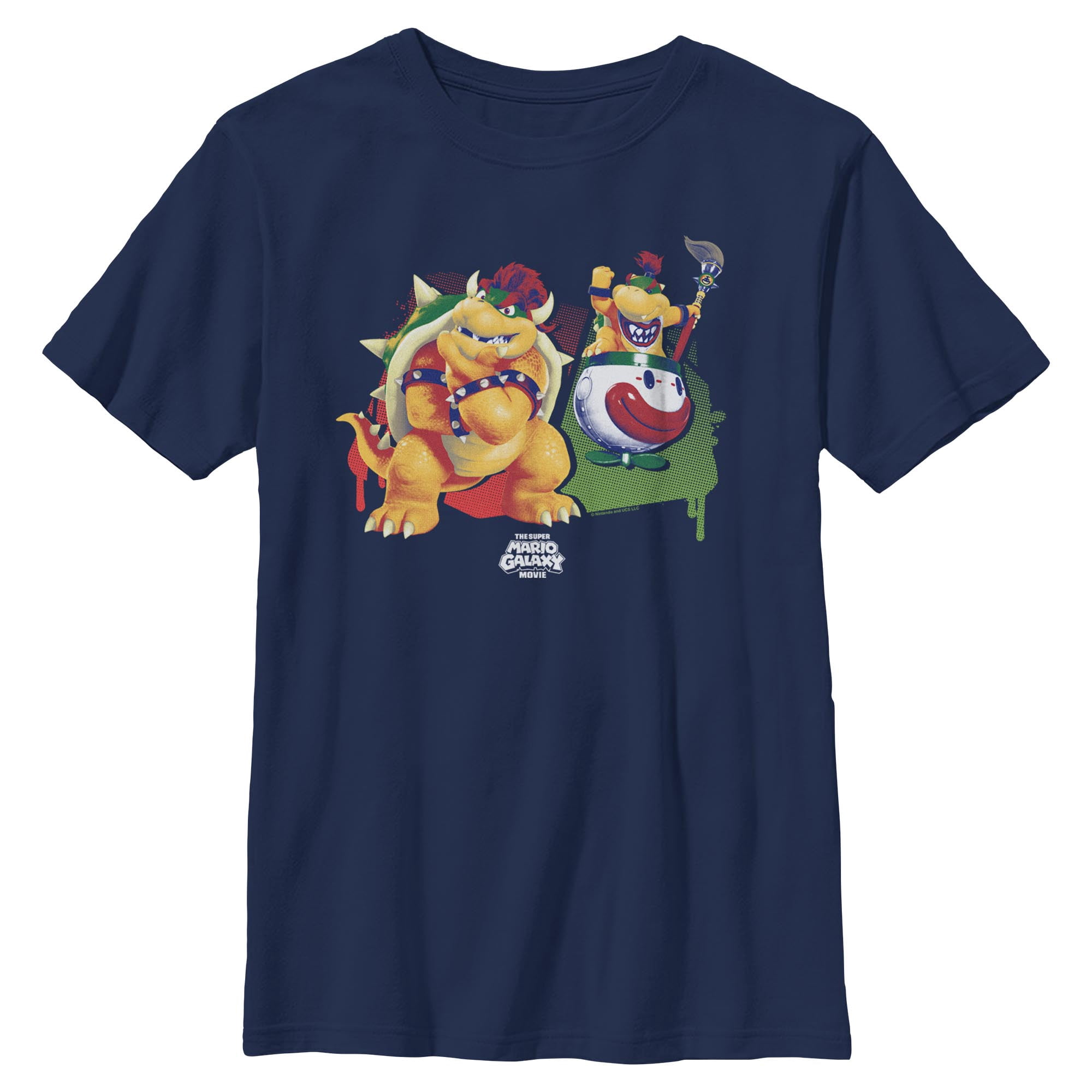 Boys The Super Mario Galaxy Movie Bowser Dad and Son Bonding T Shirt