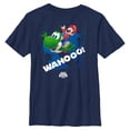 thumbnail image 1 of Boys The Super Mario Galaxy Movie Wahooo Yoshi Ride Splatter Icon T Shirt, 1 of 5