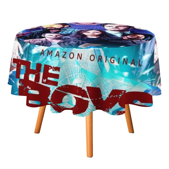 The Boys-Theme Round tablecloth has an iconic print, fits most tables, and is easy to care for perfect gifts for fans friends and family.diameter60''(152cm)