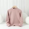 thumbnail image 1 of Boys Thermal Shirt Pink Long Sleeve Kids Shirt Boys Turtleneck T-Shirts Fall Tops Kids Tops 7-8 Years, 1 of 3