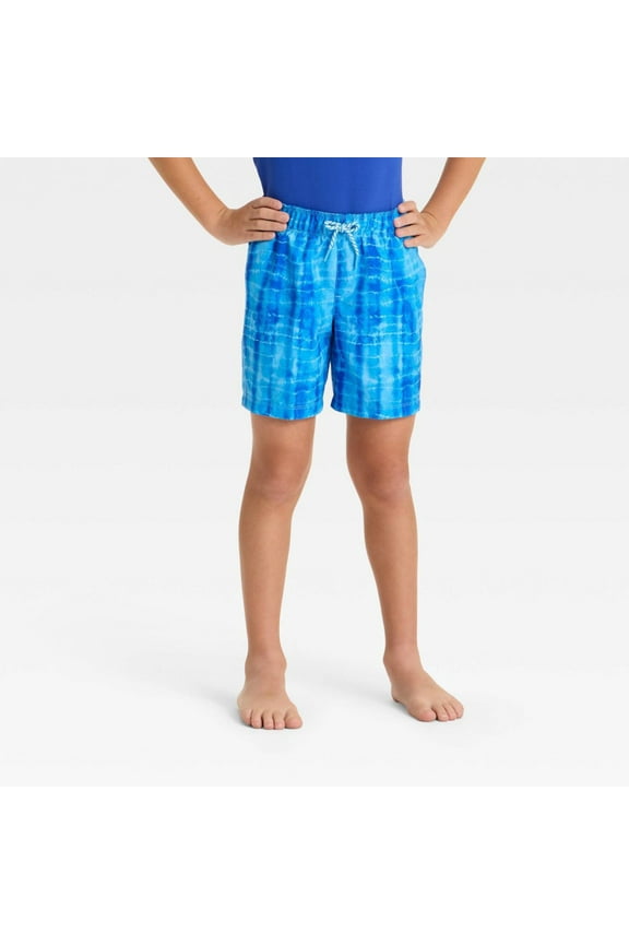 Boys' Tie-Dye Swim Trunks - Cat Jack Blue