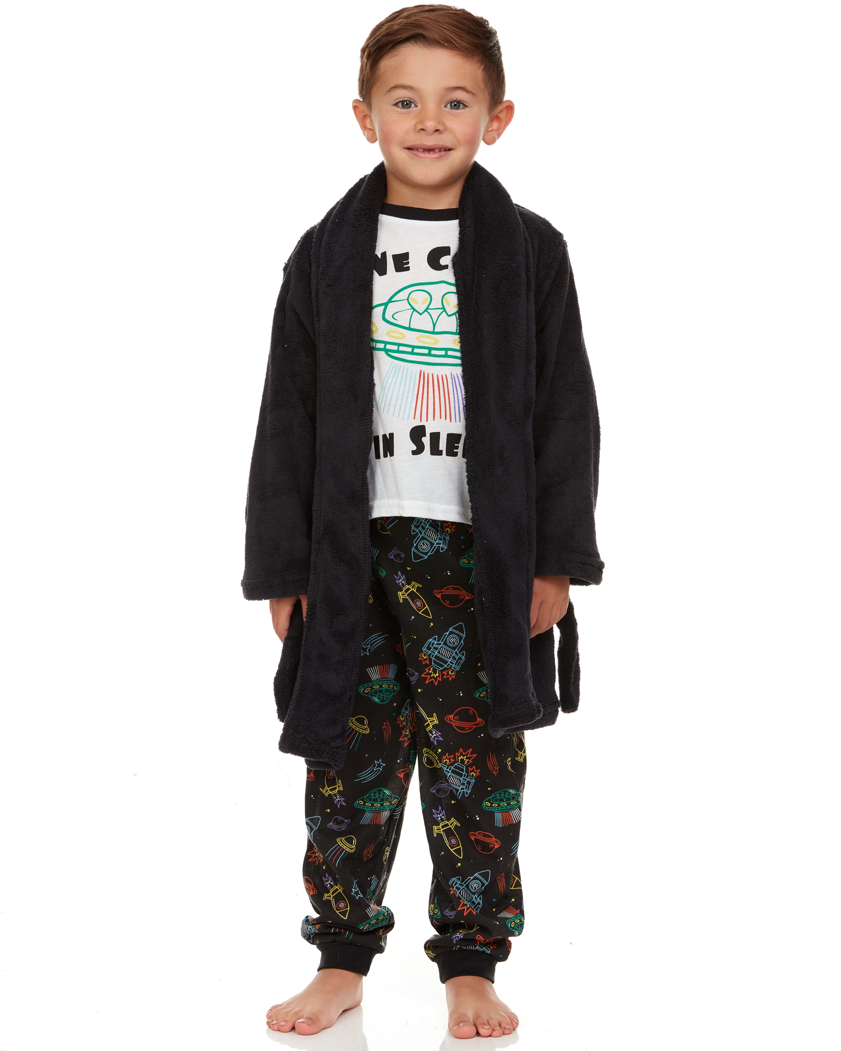 Two-Piece Suit Children's Warm Set Clothes Boys Girls Long Johns Pajamas  Kids Thermal Underwear Solid Colors Color: dark blue, Kid Size: 120cm