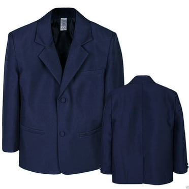 Boys Toddler Formal Wedding Party  Church Navy Blue Blazer Style Jacket Coat S-7