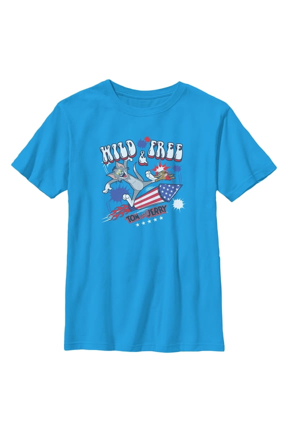 Boys Tom and Jerry Wild and Free Duo T Shirt