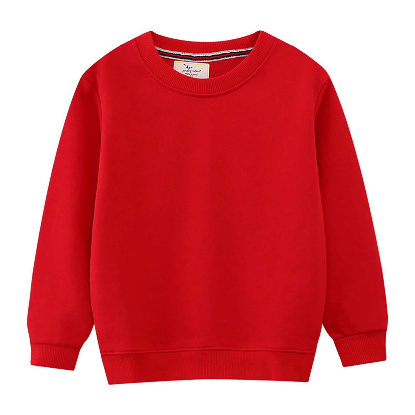 Boys Tops Boys' Top 56 Years Toddler Baby Boys Girls Long Sleeve Solid