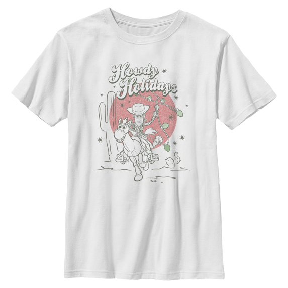 Boys Toy Story Howdy Holidays Short Sleeve T-Shirt