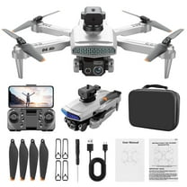 Boys Toys 10-16 Years Old, Camera Folding Uav 4K Aerial Photography Drone 5G Wifi Drone Brushless Motor Mobile Phone Control Multiple Flight Modes, Gray, One Size