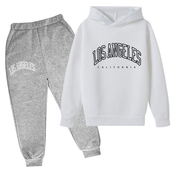Boys Track Suit Sweatpants Hoodie Set Fall Outfits Printed Hoodie Sets 2 Pieces Boys Sweatsuit Set Back To School Clothes for Boys