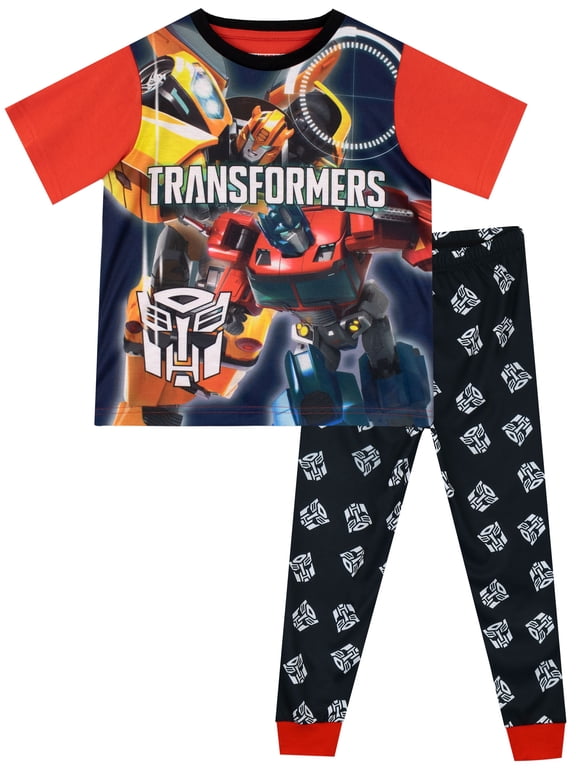 Boys Transformers Long Sleeve and Leg Pajamas Sizes 4 - 10