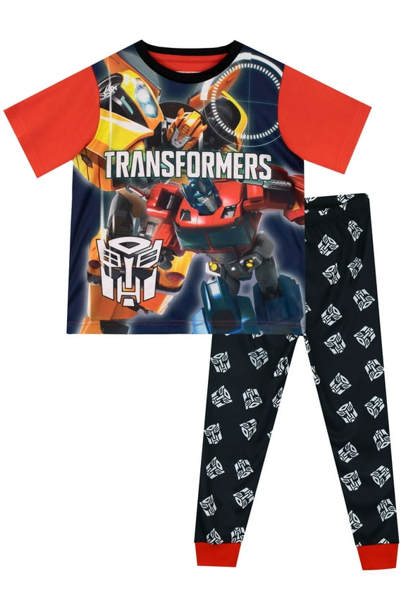 Boys Transformers Long Sleeve and Leg Pajamas Sizes 4 - 10