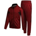 thumbnail image 1 of Boys' Tricot Jogger Set - 2 Piece Active Performance Zip-Up Tracksuit Set (Size: 8-18), 1 of 7