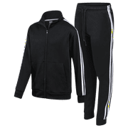 Quad Seven Boys Tricot Jogger Set 2 Piece Lightweight Active Performance Zip-Up Tracksuit Set