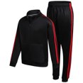 thumbnail image 1 of Boys' Tricot Jogger Set - 2 Piece Active Performance Zip-Up Tracksuit Set (Size: 8-18), 1 of 7