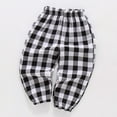 thumbnail image 1 of Boys Trousers Elastic High Waisted Joggers Sweatpants Boys Casual Pants Suits for Boys Summer Clothes for Teens (Black,5-6 Years), 1 of 3