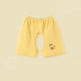 thumbnail image 1 of Boys Trousers Straight Leg Fit Wide Leg Skater Pants Casual Pants for Teen Boys Spring Fashion 2026 (Yellow,6-12 Months), 1 of 3