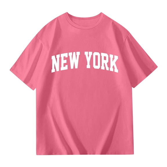 Boys Tshirt Graphic Short Sleeve Shirts Crewneck Pullover Undershirt Teen Boys Pink Tshirt Girls Tops Size 13-14 Years