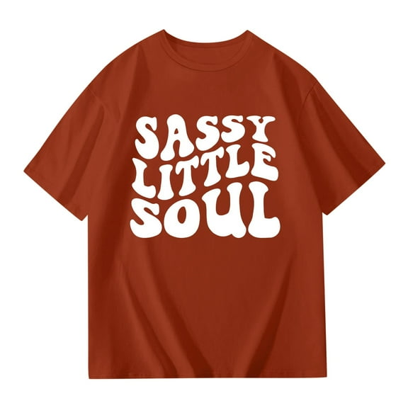 Boys Tshirt Letter Print Short Sleeve Shirts Crewneck Undershirts Teen Girls Red Tshirt Boys T Shirts 13-14 Years