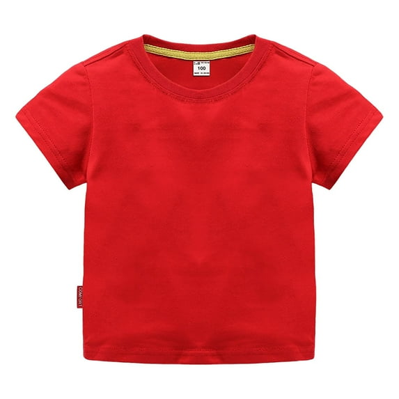 Boys Tshirts 12-18 Months Fit Crew Neck Organic Soft Multi Pack Short Sleeve Basic Toddlers Kids Tops T-Shirt