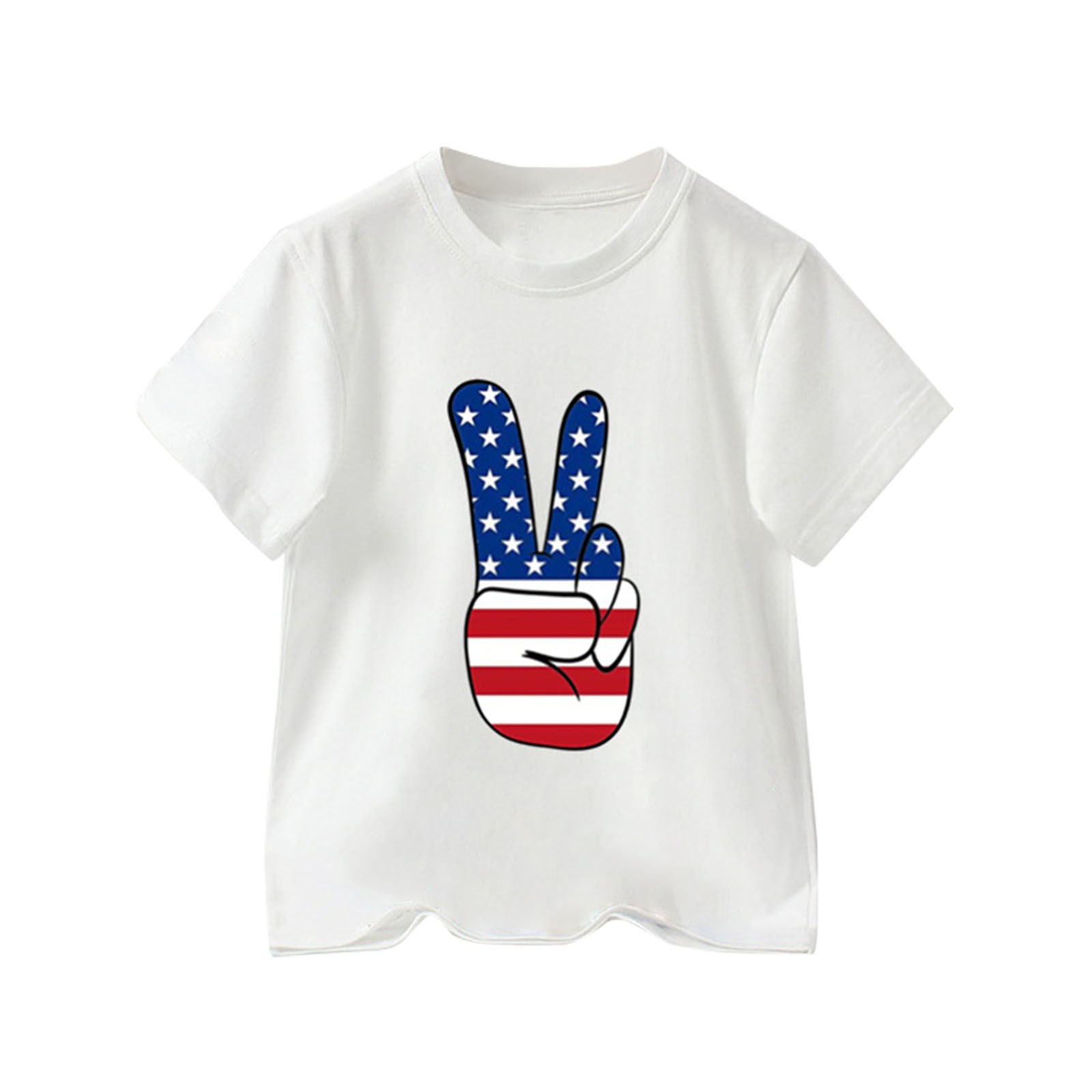 Boys Tshirts 4Th Of July T Shirts American Flag Shirt Kids Independence Day Patriotic Short Sleeve Tops For 8-9 Years