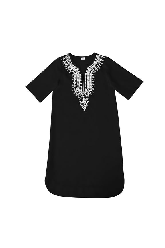Boys Tshirts African Classic Childrens Dashiki Loose Ethnic Gown Going Out Tops