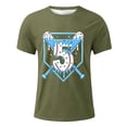 thumbnail image 1 of Boys Tshirts Basic Lightweight Short Sleeve Letter Print Crewneck Tee for Everyday Wear Boys' Tops Tees Shirts 2 Years-3 Years, 1 of 4