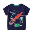 thumbnail image 1 of Boys Tshirts Cartoon Print Sports Comfortable Crew Neck Short Sleeve Kids Clothing, 1 of 8