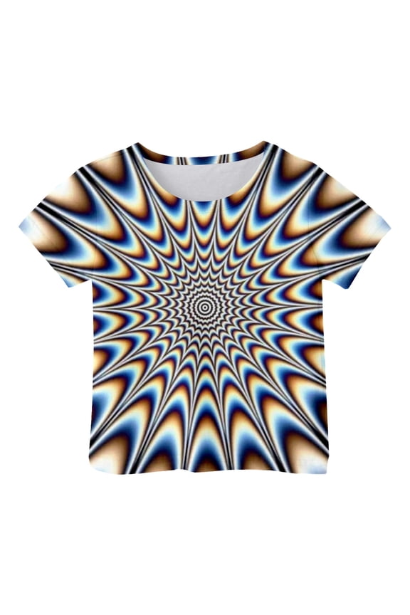 Boys Tshirts Fashion Cool 3D Print Funny Youth Going Out Tops