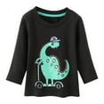 thumbnail image 1 of Boys Tshirts Long Sleeve Dinosaur Print Tops Casual, 1 of 6
