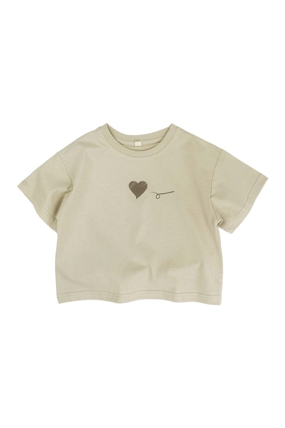 Boys Tshirts Shirts Kinder Cartoon Halbarm Liebe Dünn Mädchen Kurzarm Atmungsaktiv (3Y 8Y) Birthday Boy Shirt Clothes