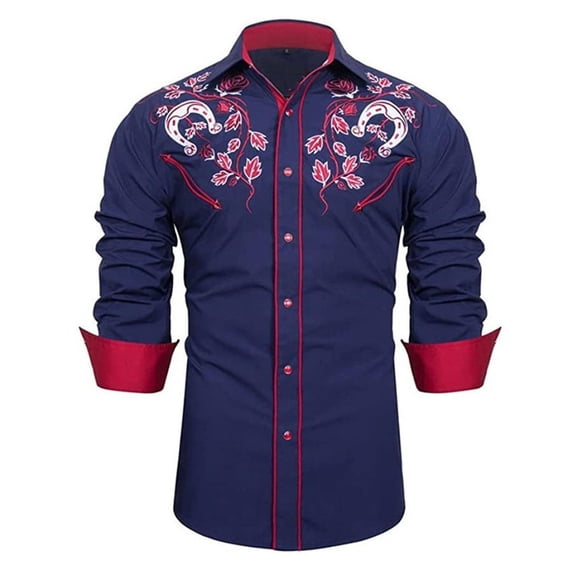 Boys Tshirts Shirts Western Cowboy Print Long Sleeve Button Down Casual Youth Boys' Tops, Tees & Shirts Clothes