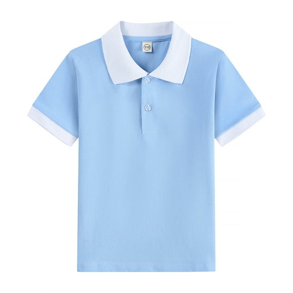 Boys Tshirts Short Sleeve T Shirt Solid Color Casual Top for Kids Youth School Daily Wear Fashion Tee Outfits