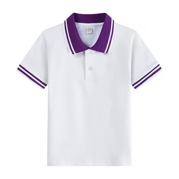 Boys Tshirts Short Sleeve T Shirt Solid Color Casual Top for Kids Youth School Daily Wear Fashion Tee Outfits