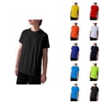 thumbnail image 1 of Boys Tshirts Summer Lightweight Breathable Moisture Wicking Short Sleeve Crewneck Cooling Tshirts Kids Basic Tees, 1 of 5