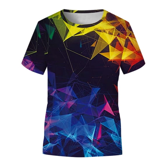 Boys Tshirts Summer Short Sleeve Graphic Print O Neck T Shirts Tween Unisex Tee T-Shirts Kids Cute Playwear Top