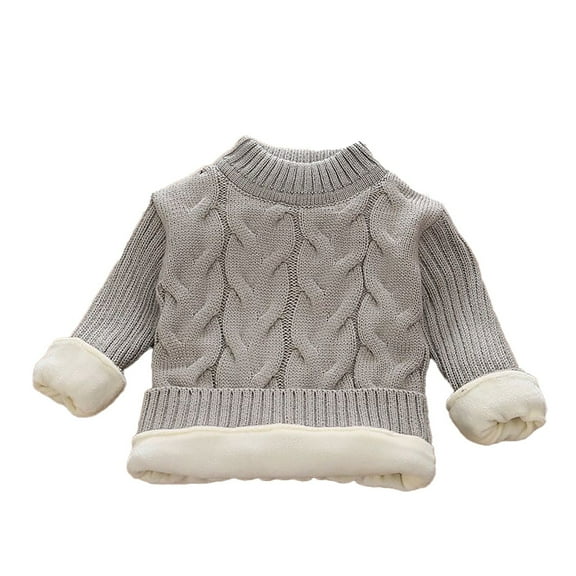 Boys Turtleneck Cable Knitted Sweater Warm High Collar Solid Color Long Sleeve Casual Tops Cute Tops Warm Toddler Winter Clothes for Girls and Boys 5-6 Years