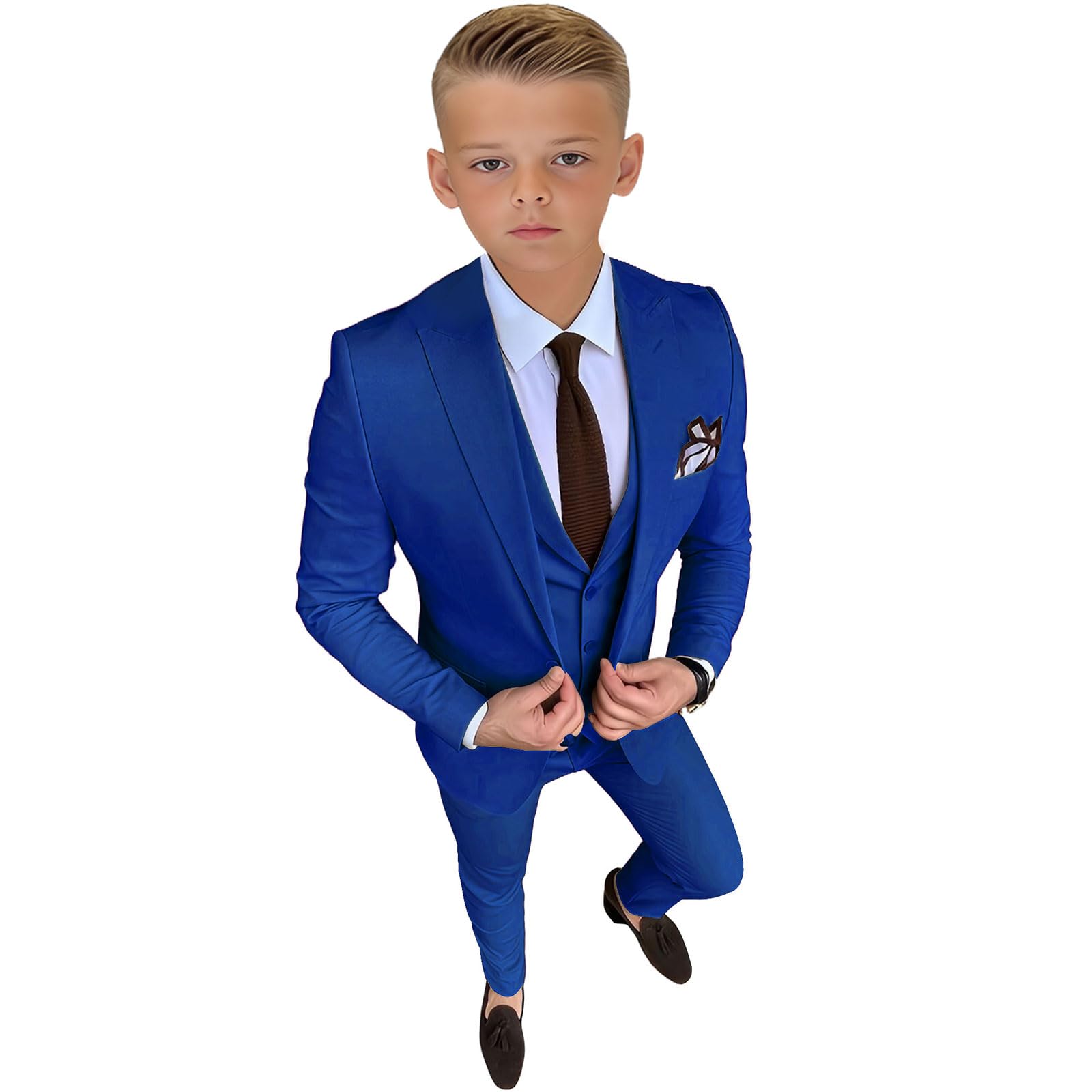 Boys Tuxedo Suit 4 Piece Kids Tuxedo Suit for Boys Formal Suit