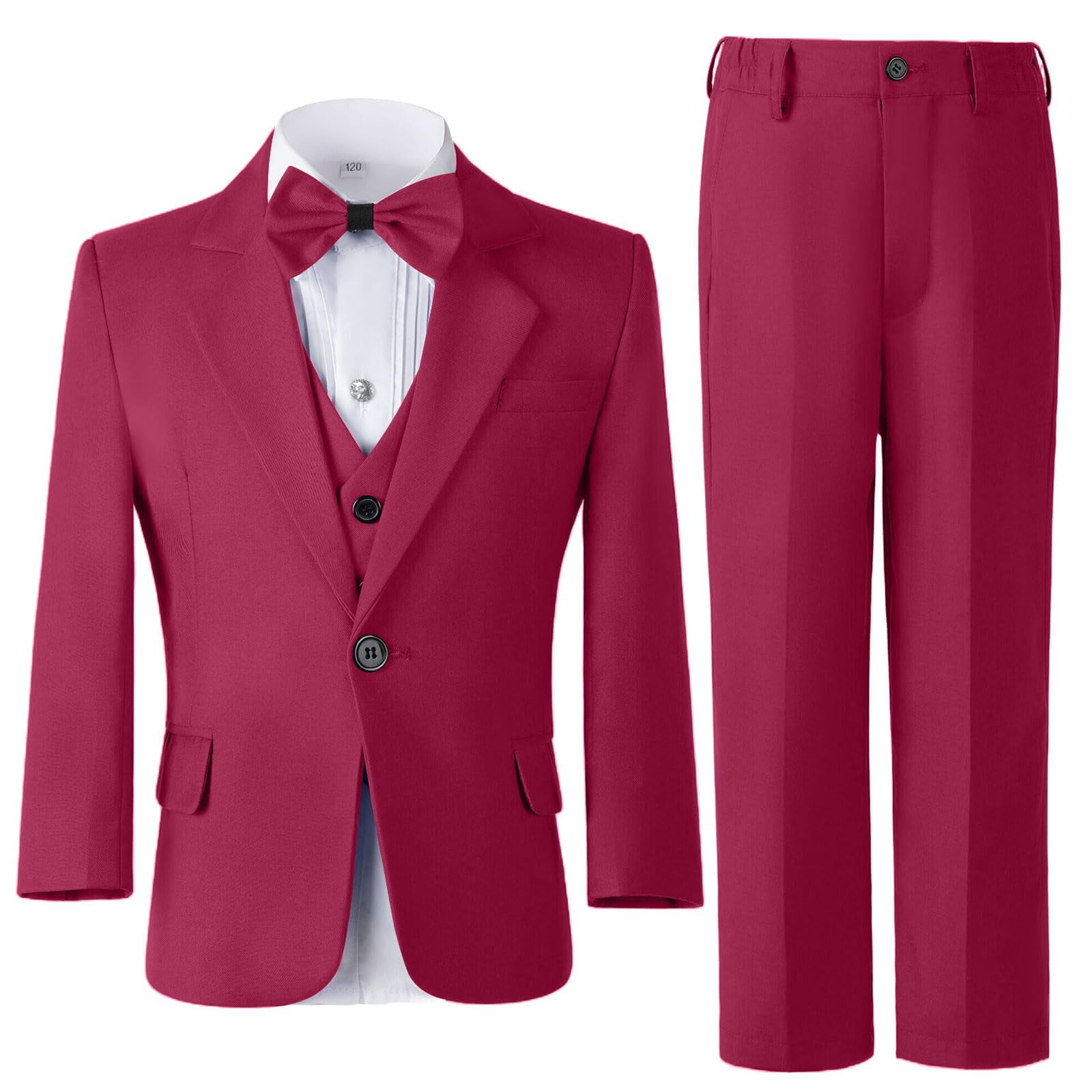 Boys Tuxedo Suit 5 Piece Kids Tuxedo Suit for Boys Formal Suit