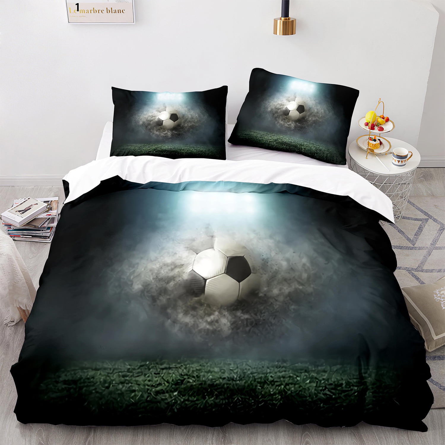 Boys Twin Bedding Sets Duvet Cover Sports Basketball Comforter Cover