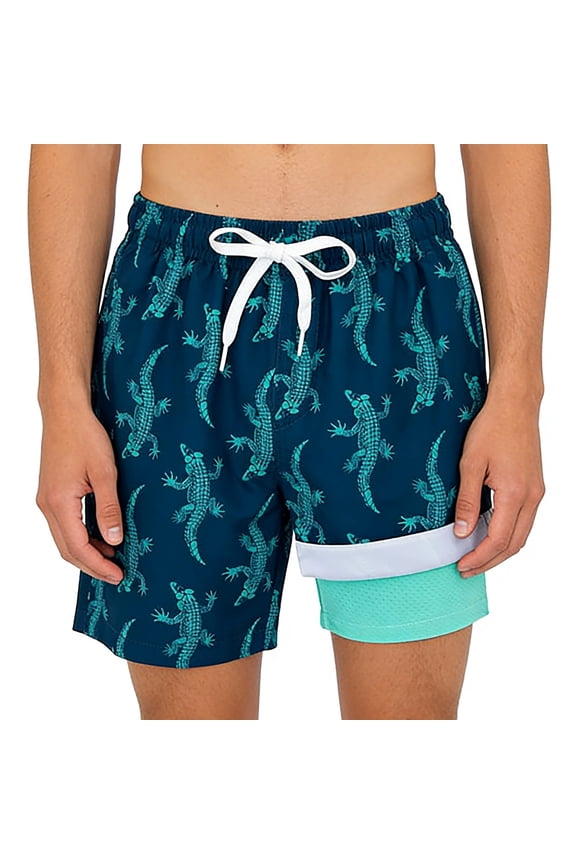 Boys Two Piece Sets Trunks Ice Print Comfortable Pool Wear Outdoor Clothes,Navy,100